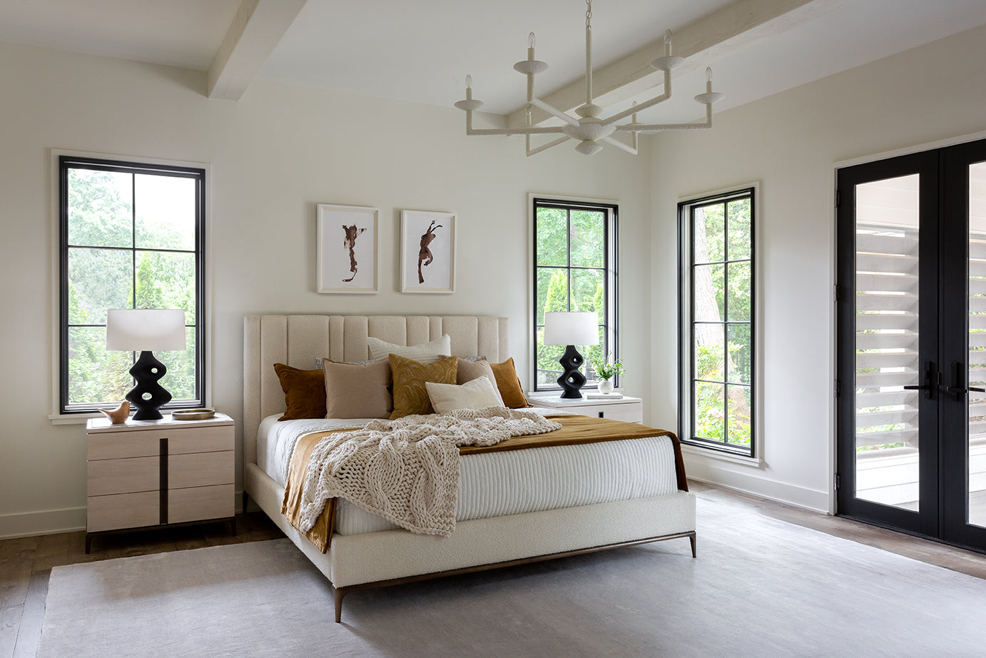 Hendricks Bedside Table - Calcatta Marble Top