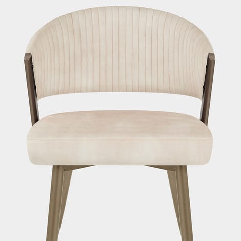 Lucella Dining Chair Cream Velvet