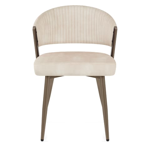 Lucella Dining Chair Cream Velvet