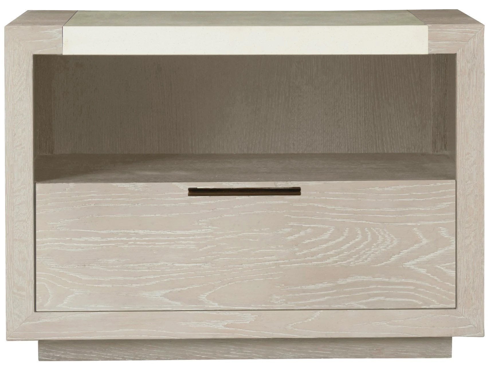 Huston Bedside Table with Stone Top