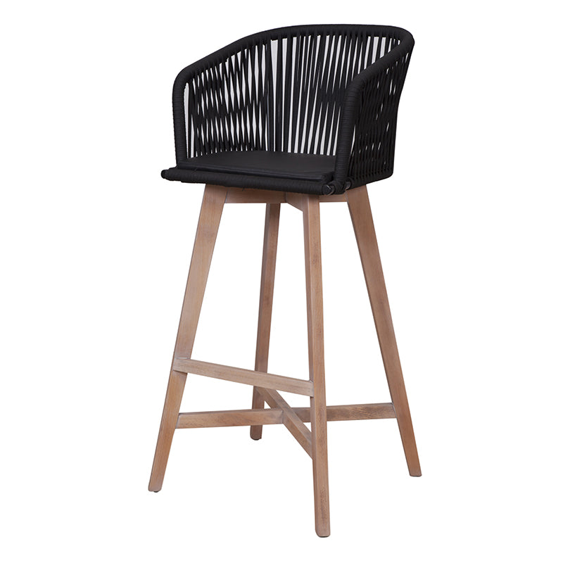 Luxe Cordwood Bar Stool