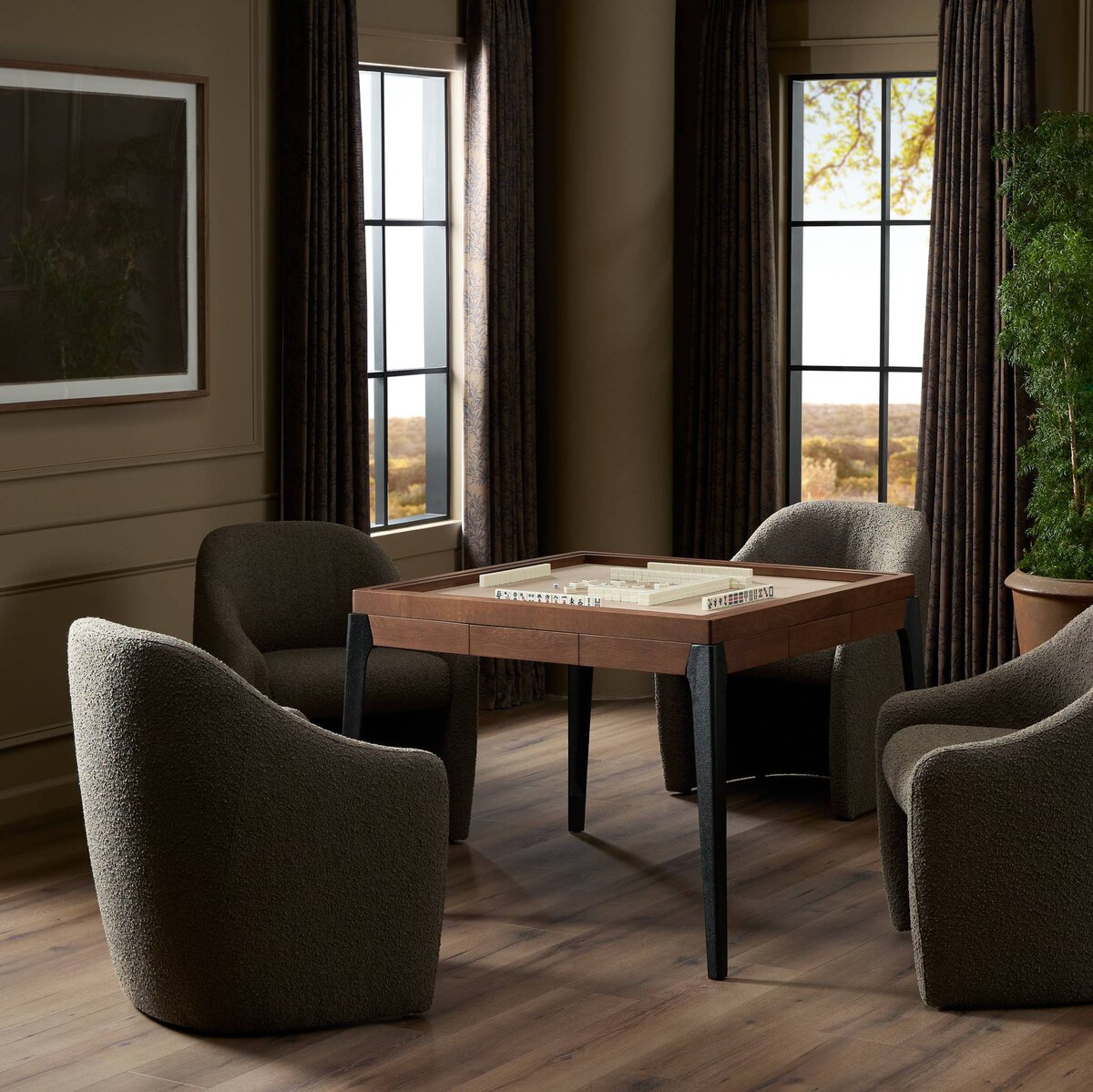 Mahjong Table - Smoked Oak
