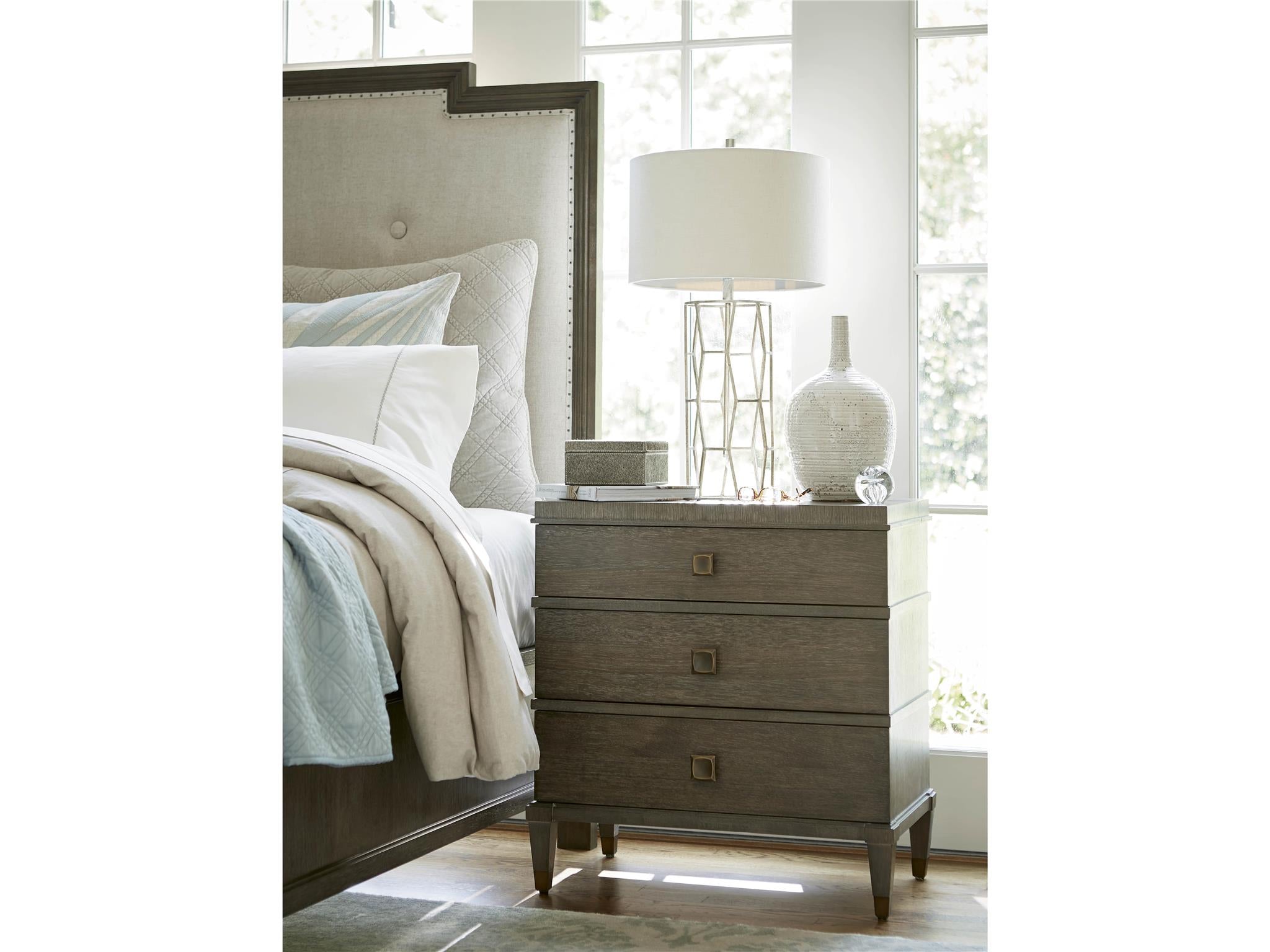 Portofino Bedside Table - Brown