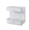 Cabo Bedside Table with  Carrara Stone Top