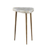 Fino Short Side Table with Agate Top