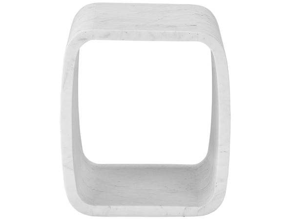 Cubist Solid Banswara Marble Side Table